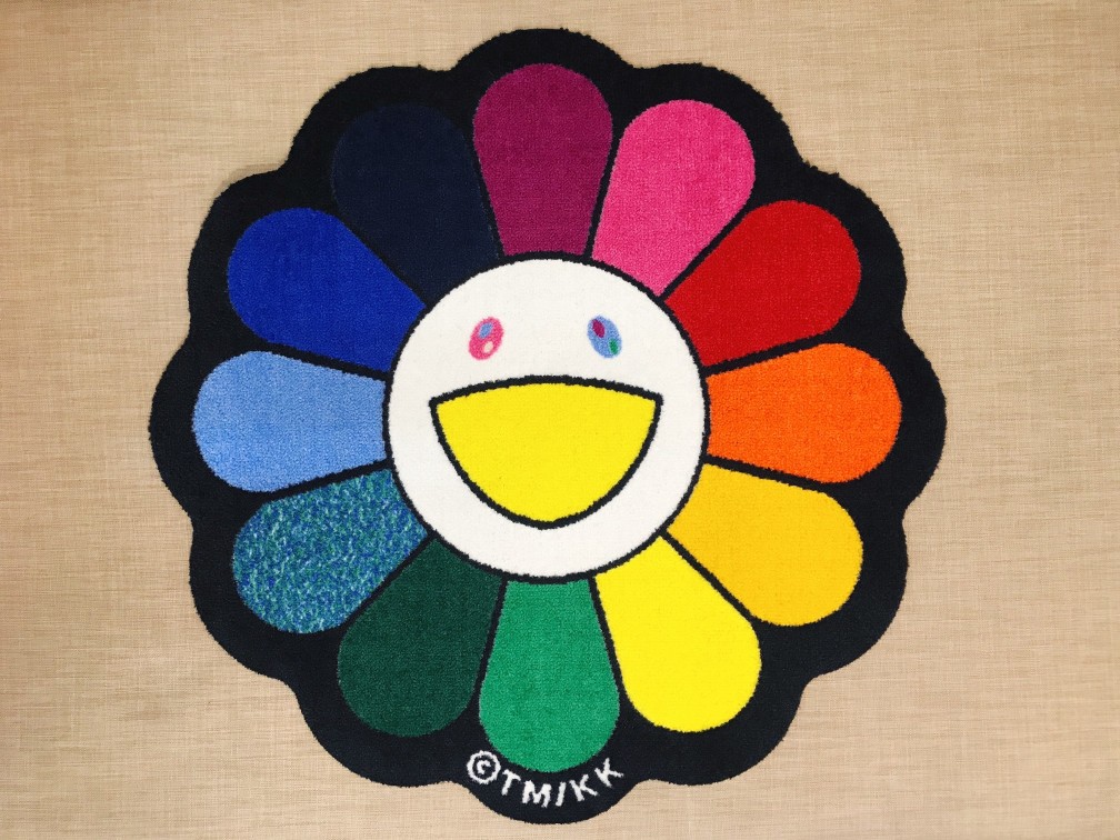 村上隆 Flower Floor Mat Rainbow-